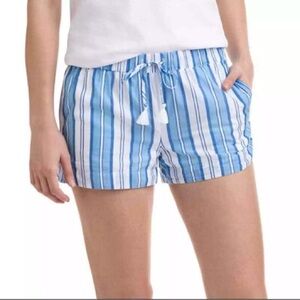 Vineyard Vines Striped Cotton Pull On Shorts Size Medium